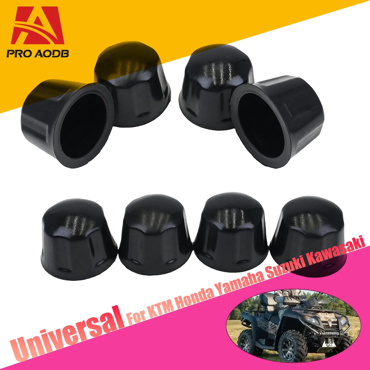 

For 50cc 70cc 110cc 125cc Quad Bike ATV Go Kart Dust Protector Accessories 4 Pcs/lot ATV Rubber Dust Nuts Covers Dust Protector