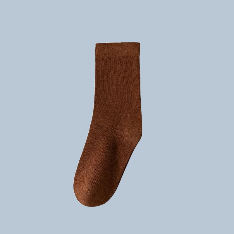 5/10 Paar Damen bequeme Socken Anti-Pilling-Socken einfarbige Socken lässig weich klebrig locker Mund weich vielseitige Socken