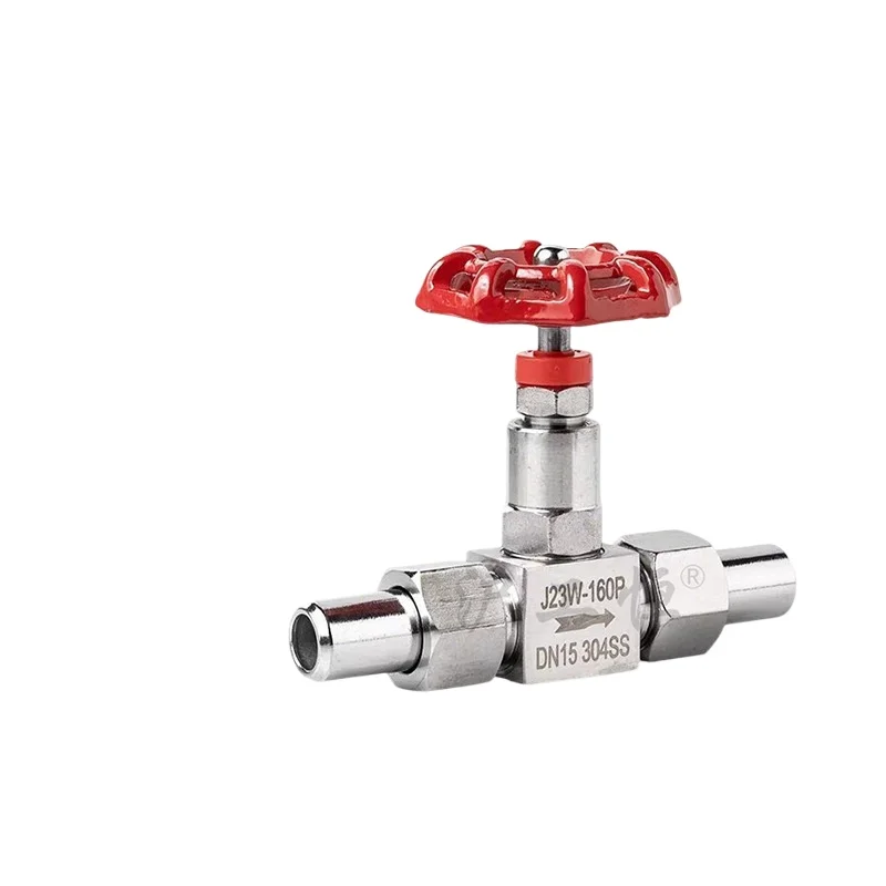 J13W-160R needle valve: stainless steel globe valve, pipeline corrosion-resistant internal thread, high-pressure chemical