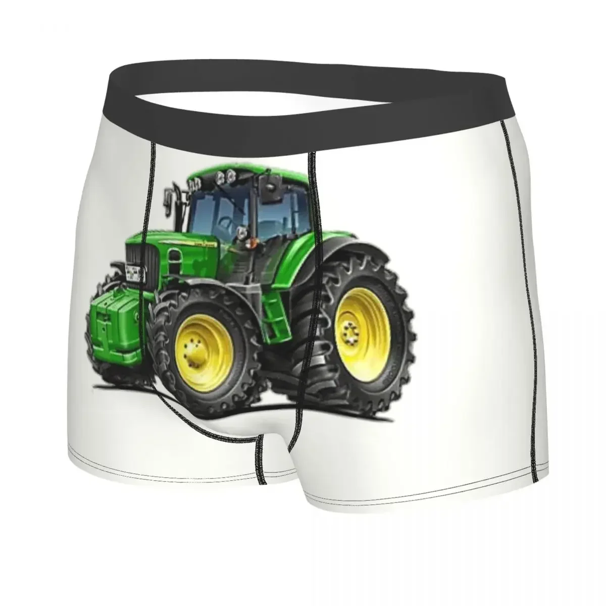 Male Fashion Tractor Underwear Boxer Briefs Stretch Shorts Panties Underpants