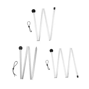 캠핑용 접이식 텐트 막대, 알루미늄 합금 스탠드, 캐노피 쉘터, 타프 1.6m, 2m