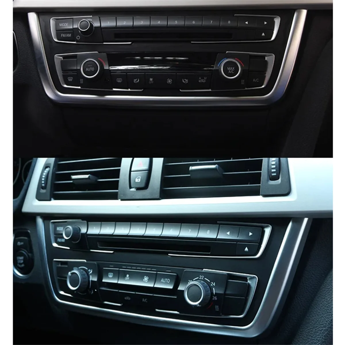 

Console Frame Cover Trim for BMW 3 4 Series 3 Series GT F30 F31 F34 F32 F33 F36 2013-2019 Accessories - Silver-A51K