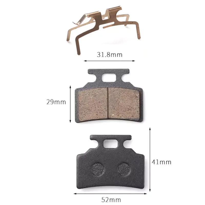 Motorcycle Brakes Front Rear Disc Brake Pads Shoes with Separation Spring for GY6 50cc 125cc CBX  Scooter Moped