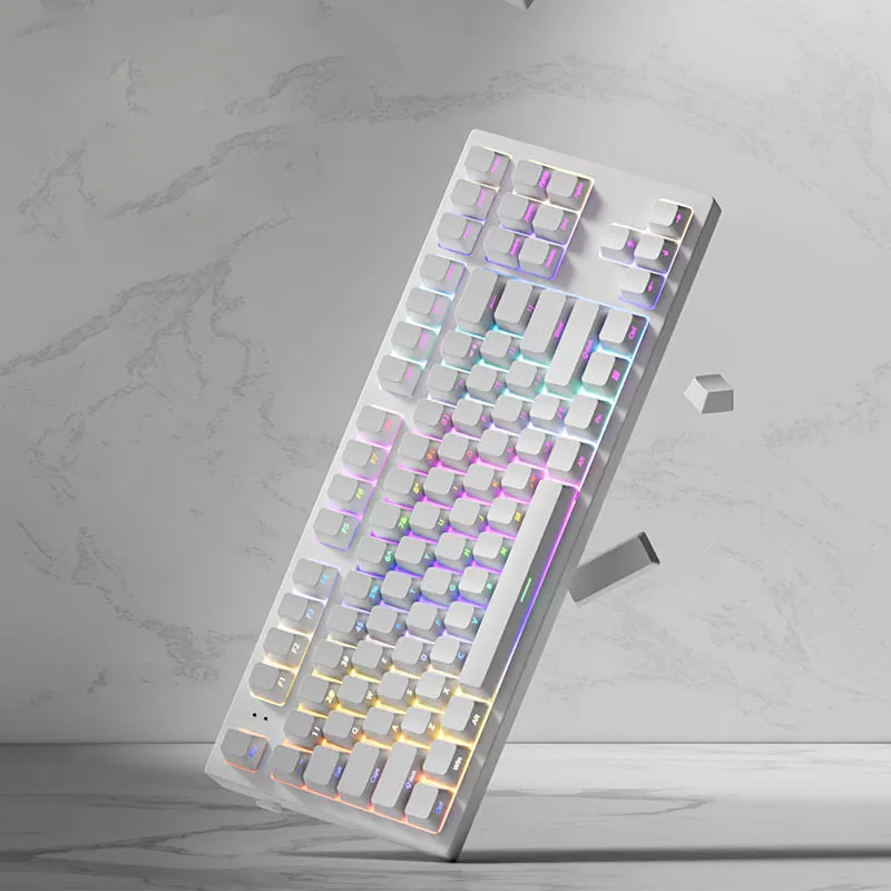 140 Keys RGB Backlit PBT Keycaps Cherry Profile Side Printed Shine Through Keycaps for Gateron MX Switches Mechanical Keyboard