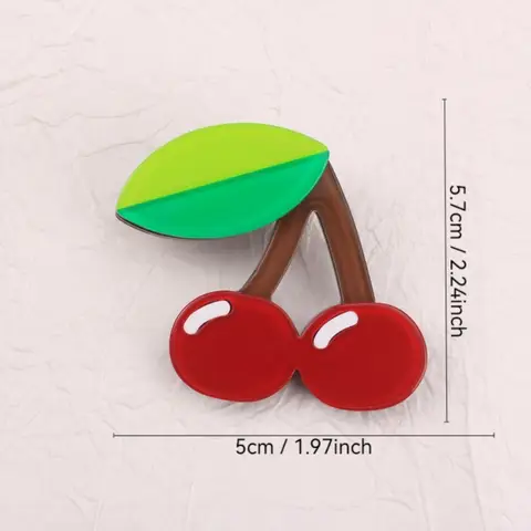 Akrylbroscher med olika mönster Kattväska Flicka Papegoja Körsbärsporträtt Universum Söt Kreativ Stil för Klädaccessoarer 10 best sales papegojesmycken - №6