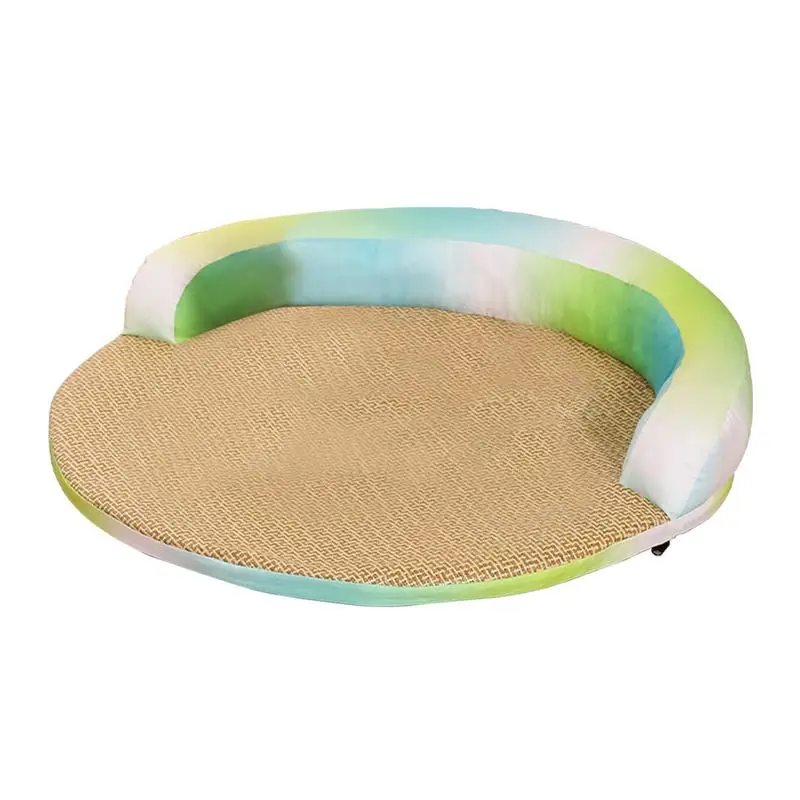 

Cooling Mat For Dogs Removable Pet Rattan Pad Pet Supplies For Puppy Senior House Bedroom Living Room Offices Backyards