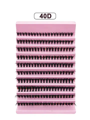 MJ Individual Lashes 8-16mm 200pcs Cluster Lashes Natural Look Mixed Tray DIY Eyelash Extension Volume Lash Clusters Eyelashes