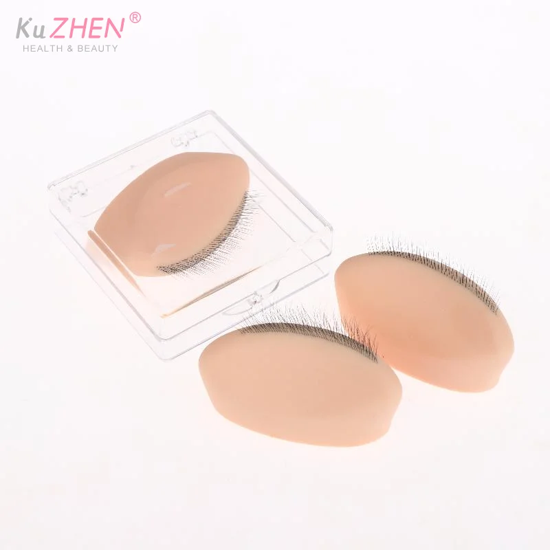 1 قطعة وحدة ممارسة الرموش نموذج سيليكون مع ملحقات رمش واقعية ، أداة تمديد الرموش للتدريب قابلة لإعادة الاستخدام #5