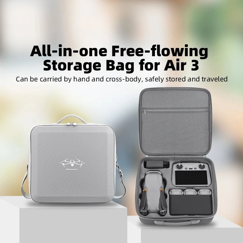 

PU Handbag For DJI Air 3/Air 3S Drone Carrying Case Shoulder Bag Sling Bag Controller Battery Storage Box Accessories
