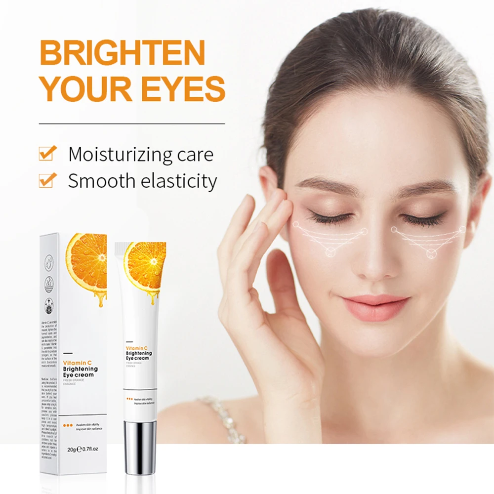 

Vitamin C Eye Cream 20g Moisturizing Eye Cream Eye Lifting Fades Dark Circles Eye Bags Lighten Eye Fine Lines Wrinkles Remove