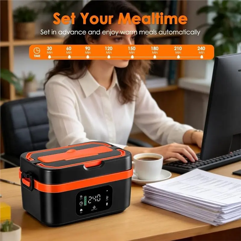 

A93E-Cordless Heated Lunch Box Smart Time