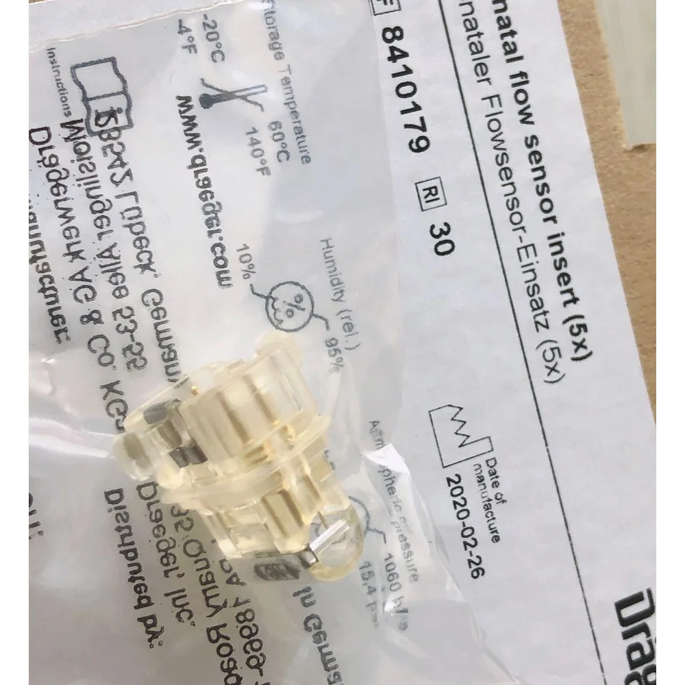 Drager BabyLog8000 Neonatal Flow Sensor Einsatz 8410179 Insert For Draeger Neonatal Flow Sensor PSU Disinfectable And Sterili