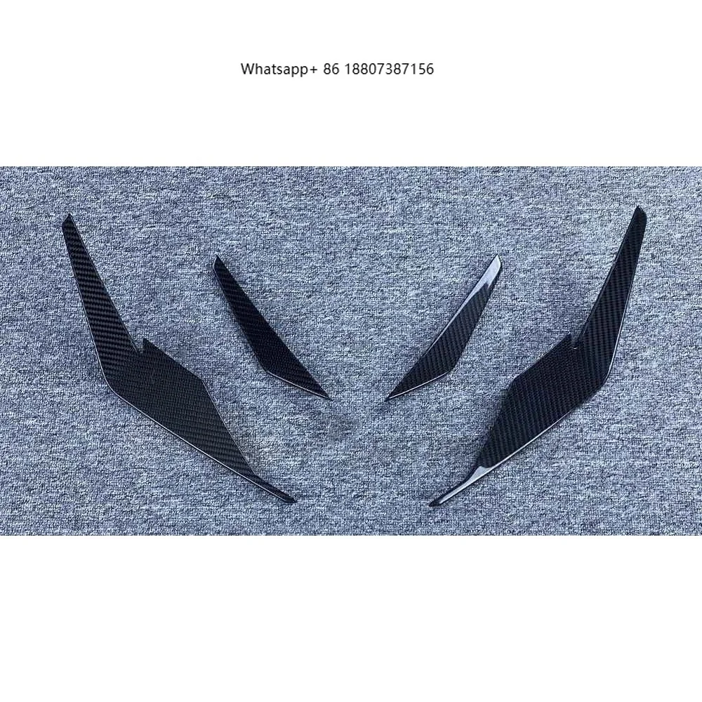 

Modified Car Parts GT RWD Parts Style Dry Carbon Fiber Front Bumper Wind Knife Body Decoration Suitable forAudi R8