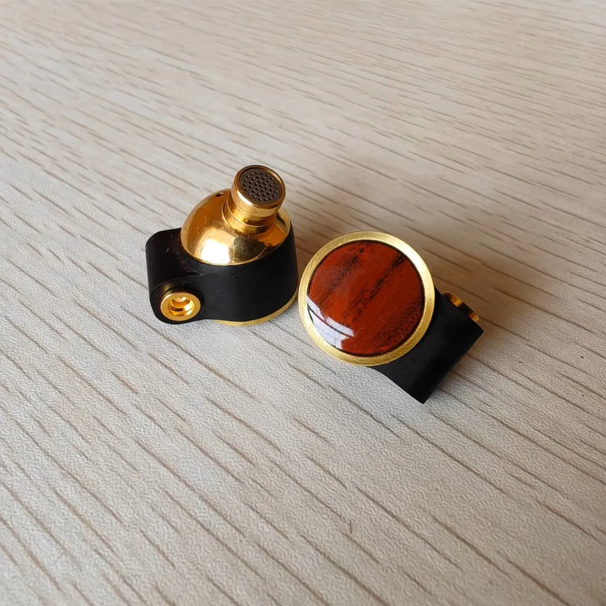 سماعة أذن خشبية FENGRU-Carbon Nanotube DLC ، غشاء أزرق ماسي ، في الأذن HiFi ، كابل MMCX قابل للفصل لعشاق الصوت ، 10 *