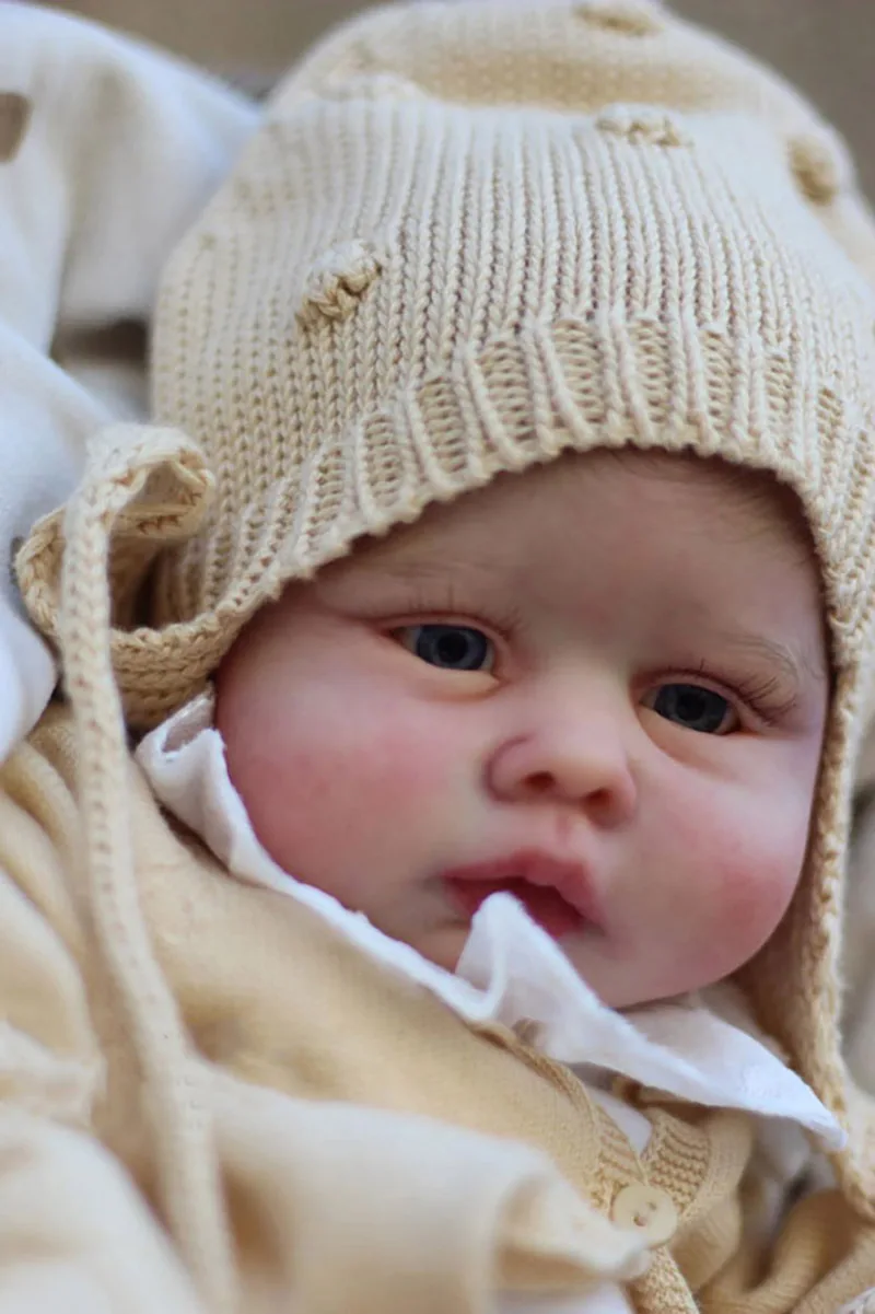 

Nicol 20-дюймовый комплект куклы реборн, незавершенные неокрашенные пустые детали куклы «сделай сам», с тканевым корпусом и случайными глазами, коллекционная художественная кукла