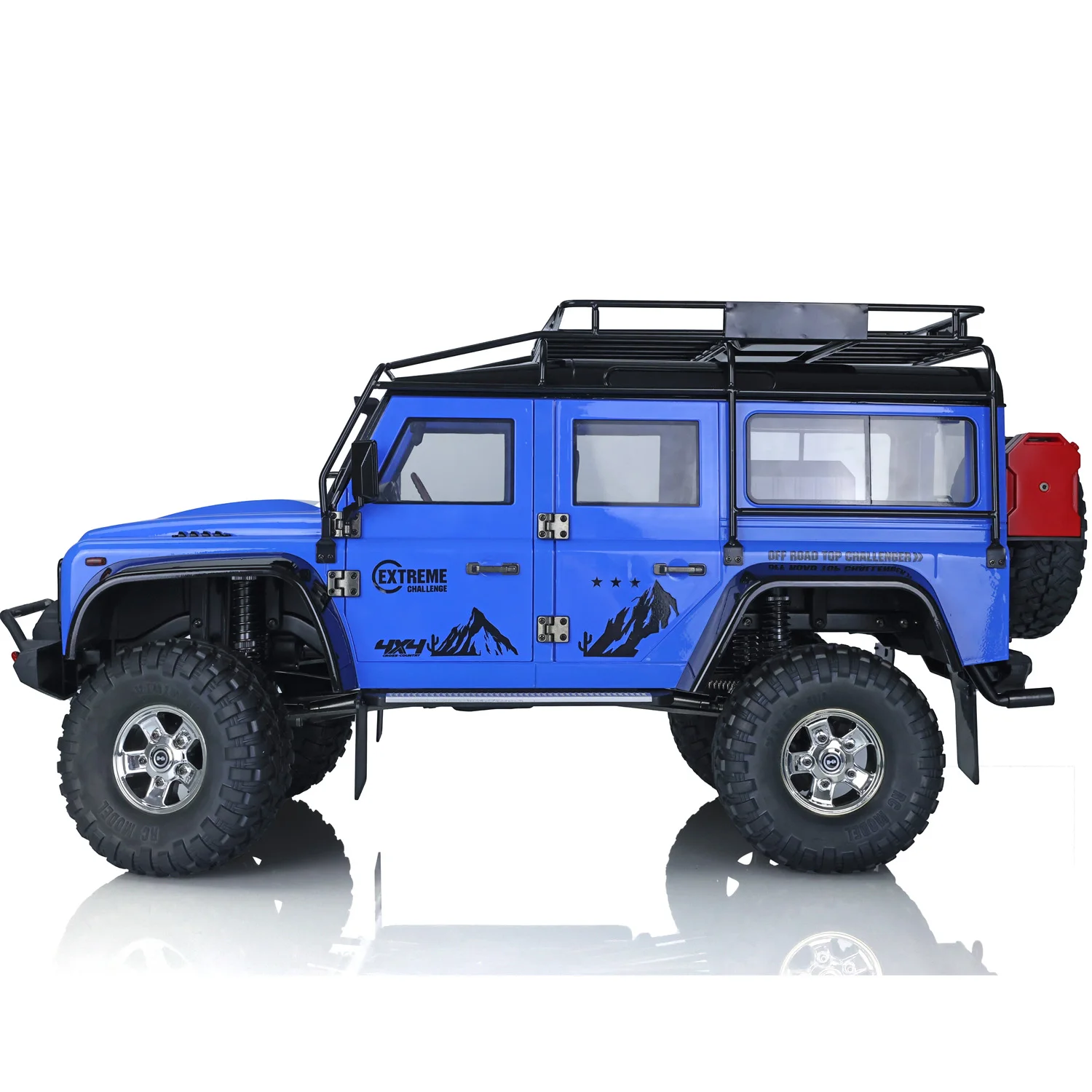 

1/10 Finished RC Crawler Car 4x4 Offroad Climbing Vehicle Painted Blue Finished P411 9KG Servo ESC 2speed Gear TH20439