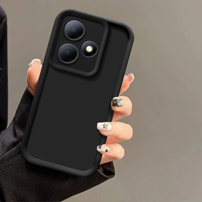 Coque arrière en silicone antichoc pour Realme, housse de luxe, douce pour la peau, adaptée pour Realme GT6, GT6T Neo6 SE