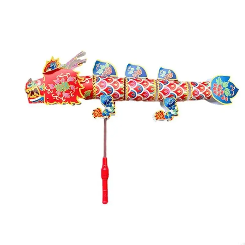 

2024 Chinese New Year Craft Dragon LED Lamp Handmade DIY Material Bag Home Decor P31B