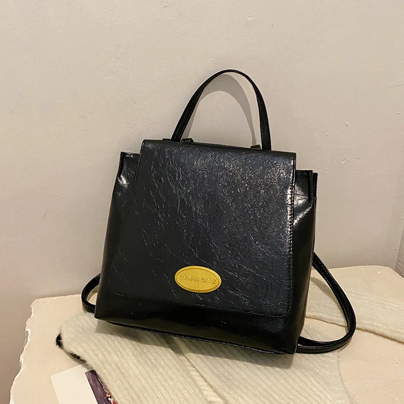 Ladies Vintage Simple Commuter Backpack Versatile ins Commuter Temperament Women's Bag