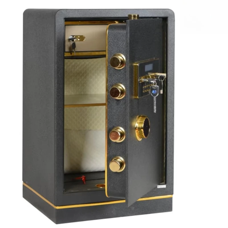 صندوق الأمان الكبير باللون الذهبي، صندوق الأمان بقفل كهربائي