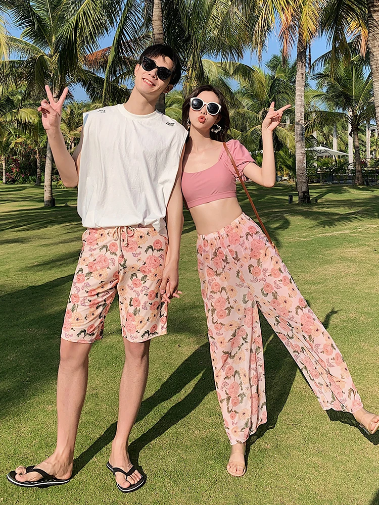 

Couple Swimsuits 202 New Summer Beach Vaion Honeymoon Korean Version INS Student Separate Beach Hot Spring Set