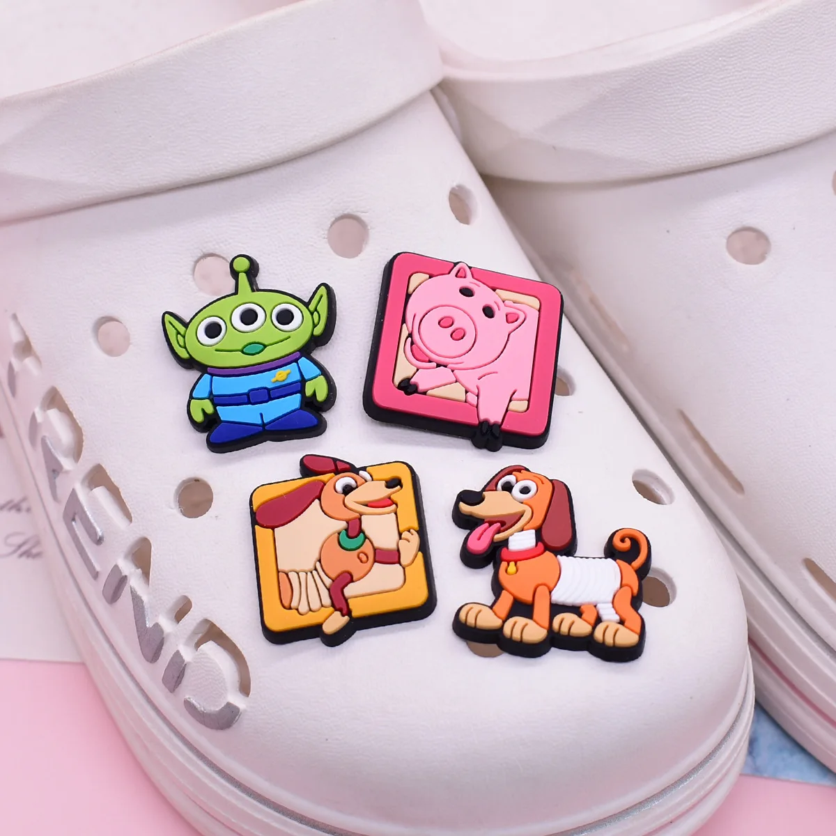 23pcs New Hot Toys Story Shoe Charms For Slides Sandals, PVC Shoe Decoration Accessories For Christmas Birthday Gift Party Favor - view 4