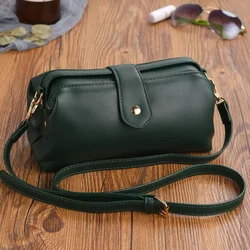 Women's Genuine Leather Shoulder Bag Fashion Brand Small Buckle Crossbody Bag Versatile, Durable and Lightweight Bag