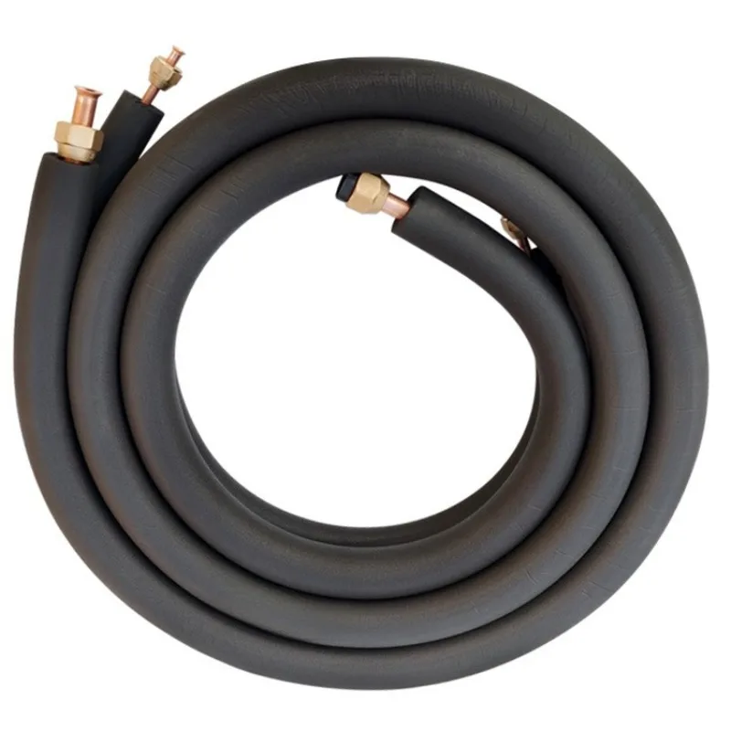 Air conditioner copper pipe pure red copper thickened and durable 1 horse 1.5 horse 2 3 5P extended pre-embedded connecting pipe