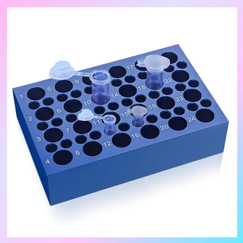 ABRG-كتلة تبريد ألومنيوم مزدوجة الحجم (24+36 آبارًا) للأنابيب - قابلة لإعادة الاستخدام 0.2 مل / 1.5 مل / 2 مل أنبوب الطرد المركزي مبرد حمام الثلج