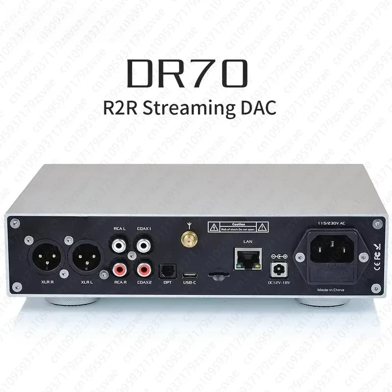 DAC-DR70N DAC-DR70 Network Streaming Decoder, Discrete R2R Bt Network Bridge