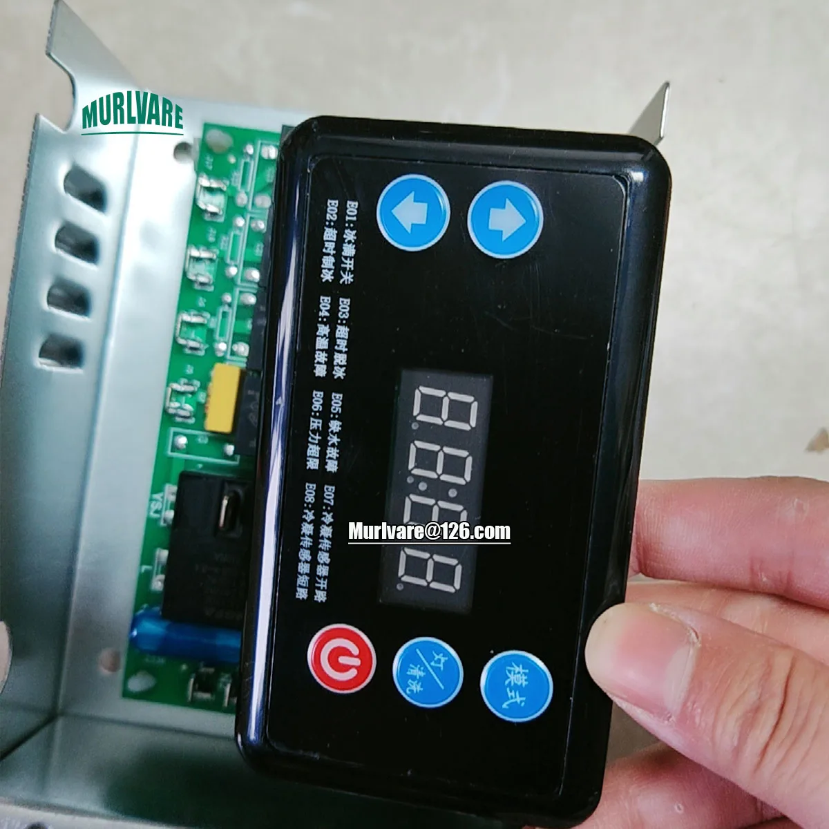 قطع غيار ماكينة صنع الثلج العالمية لوحة تحكم لوحة الكمبيوتر لوحة دارات مطبوعة مع شاشة عرض لآلة الثلج Lecon Yindu