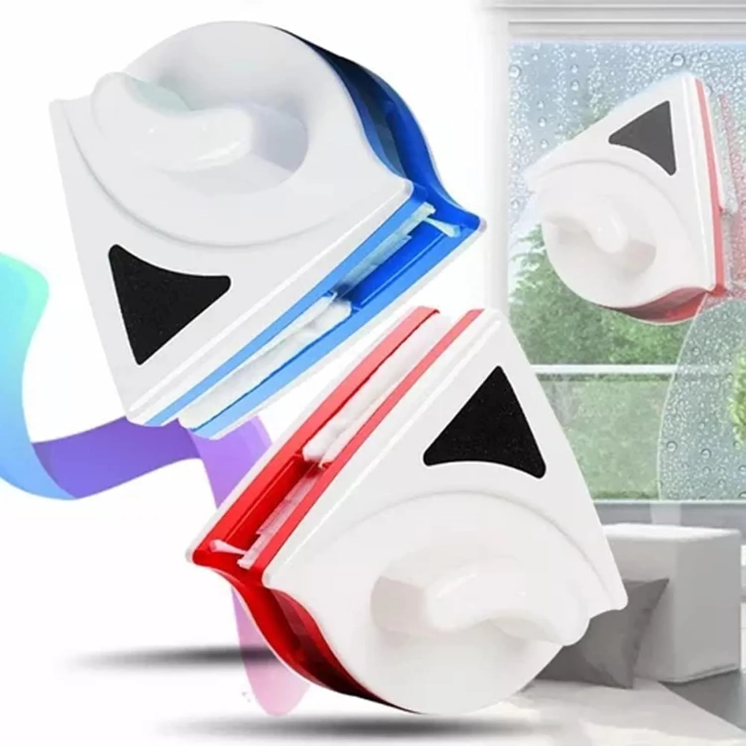 2025 تنظيف فعال للمنزل والنوافذ الشاهقة مع أداة تنظيف الزجاج المغناطيسية الجديدة، مزدوجة الجوانب ومغناطيسية قوية