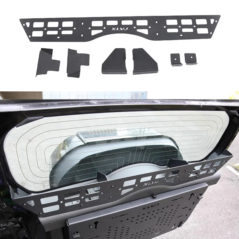 Car Tailgate Storage Frame Window Sill Fence Fit for JETOUR Traveler T2 2023-2024 Trunk Storage Expansion Rack Easy Installation