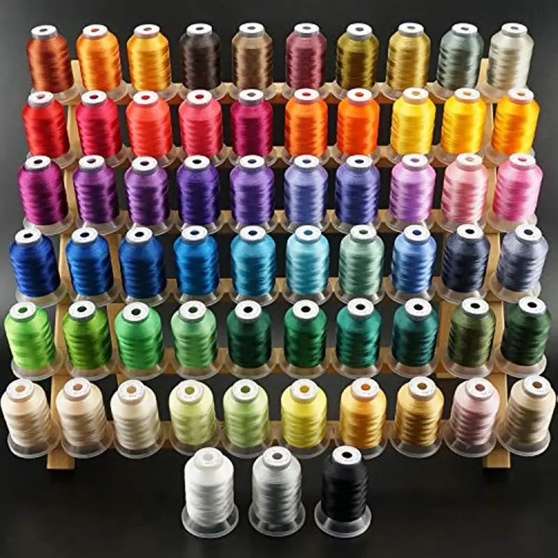 

1Pc Polyester Embroidery Machine Thread Kit 500m Each Spool for Brother Babylock Janome Singer Pfaff