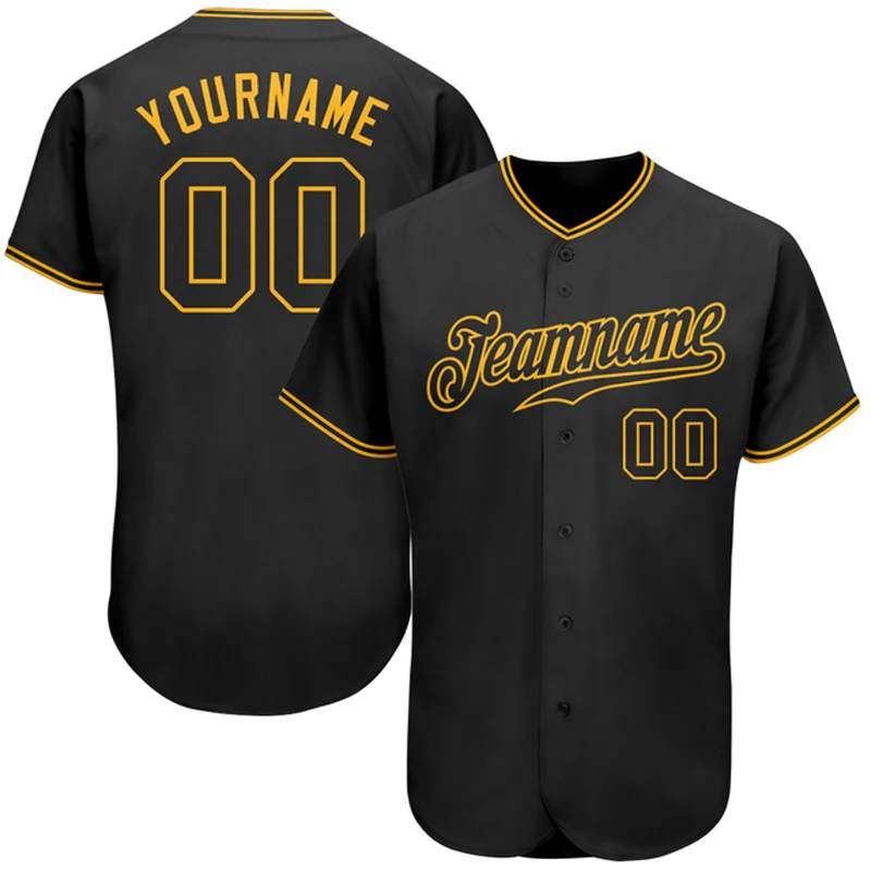 Maillot de baseball personnalisé noir vintage pour hommes et femmes, chemise imprimée en 3D, chemises décontractées, Sportedly Hiphop, Y