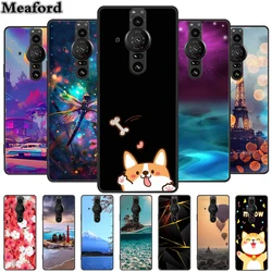 For SONY XPERIA PRO-I Case Original Soft Silicone TPU Phone Cases For SONY XPERIA PRO I Scenery Shockproof Back Cover New Fundas