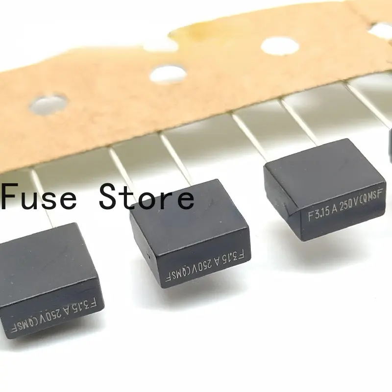 

10PCS F3.15A 250V TE5 Square Fuse Tube 3.15A Quick Break