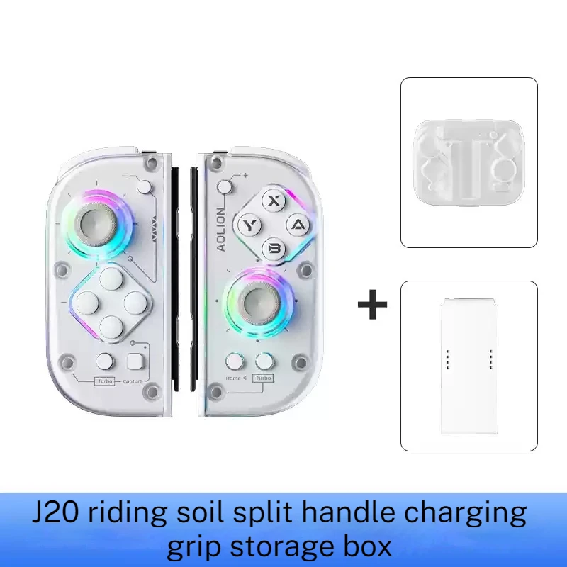 AOLION J20 BT Joycon وحدة تحكم الألعاب غمبد التبديل/لايت/Oled غمبد RGB متوافق مع الكمبيوتر أندرويد IOS Esports الألعاب الملحقات