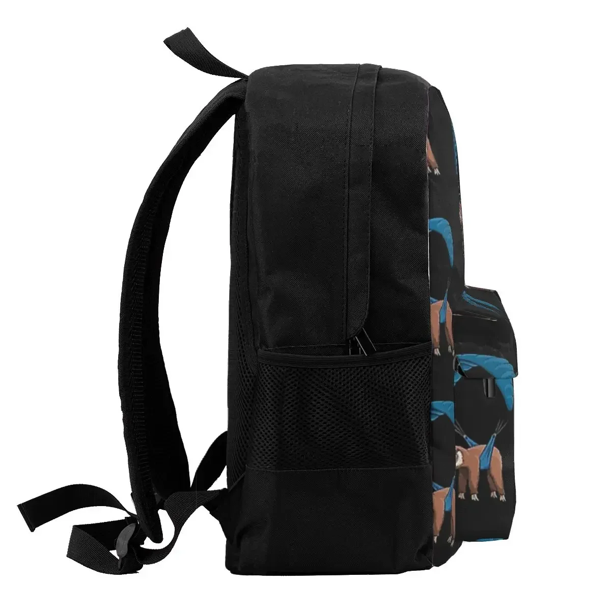 Paragliding Flying Sloth Skydiving Paraglider Backpacks Boys Girls Bookbag Children School Bags Laptop Rucksack Shoulder Bag