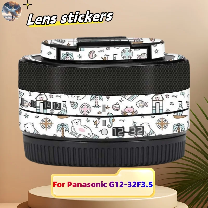 

for Panasonic G12-32F3.5 Camera Lens stickers, precision cut wear-resistant protective film, DIY skin