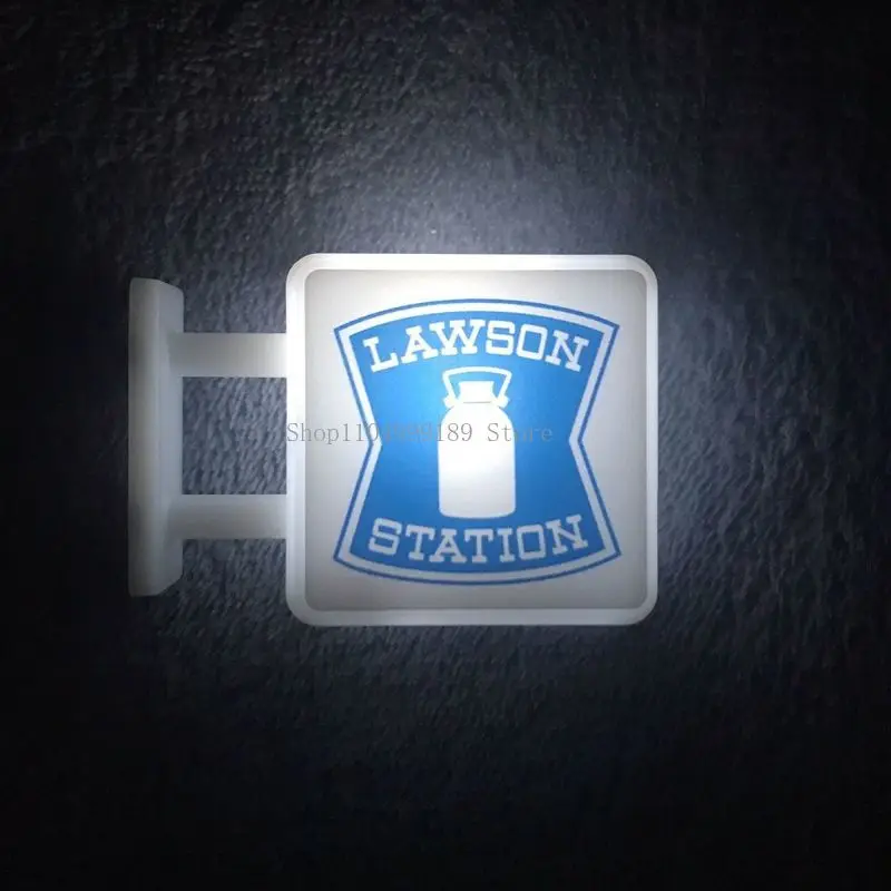 متجر الراحة مغناطيس الثلاجة نموذج مصغر جذب مغناطيسي ديكور ضوء الليل مصباح لتهيئة الجو لافتة متوهجة