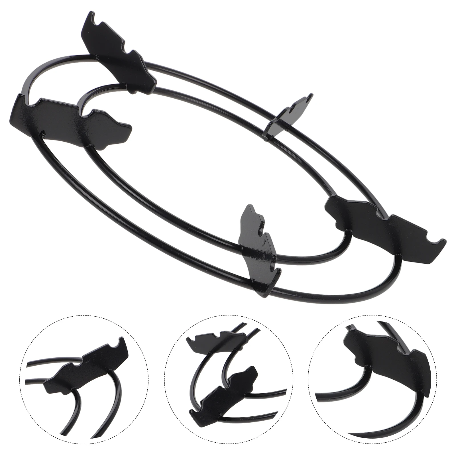

s Pot Rack Thickened AntiSlip Gas Stove Wok Fixture Durable Iron Easy Installation Spacesaving Stove Support Bracket