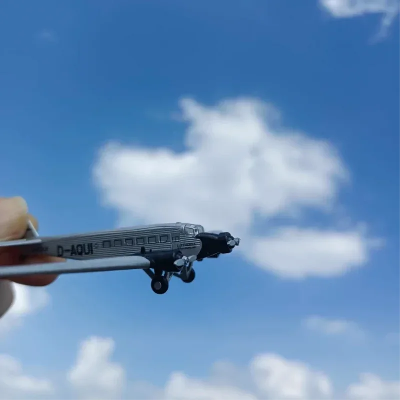 مقياس 1/250 أجنحة الشيطان لوفتهانزا الألمانية-Junker Ju52 نموذج طائرة معدني مصغر لعبة مجموعة تذكارية للأولاد