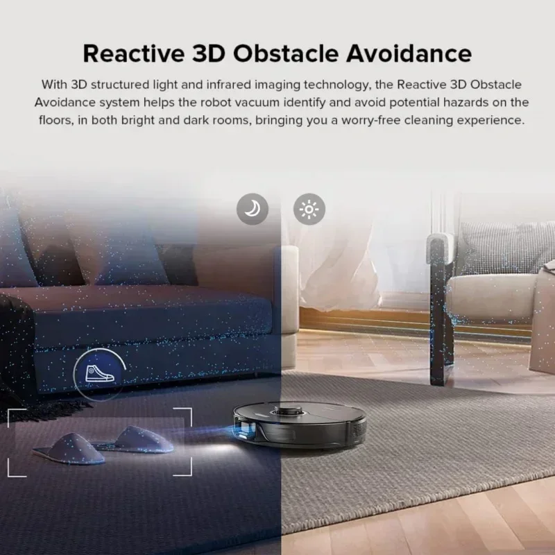 D2Broborock S8  Robot Vacuum,Sonic Mop with Self-Empty Dock,Stores up to 60-Days of Dust,Auto Lifting Mop,Ultrasonic Carpet Det