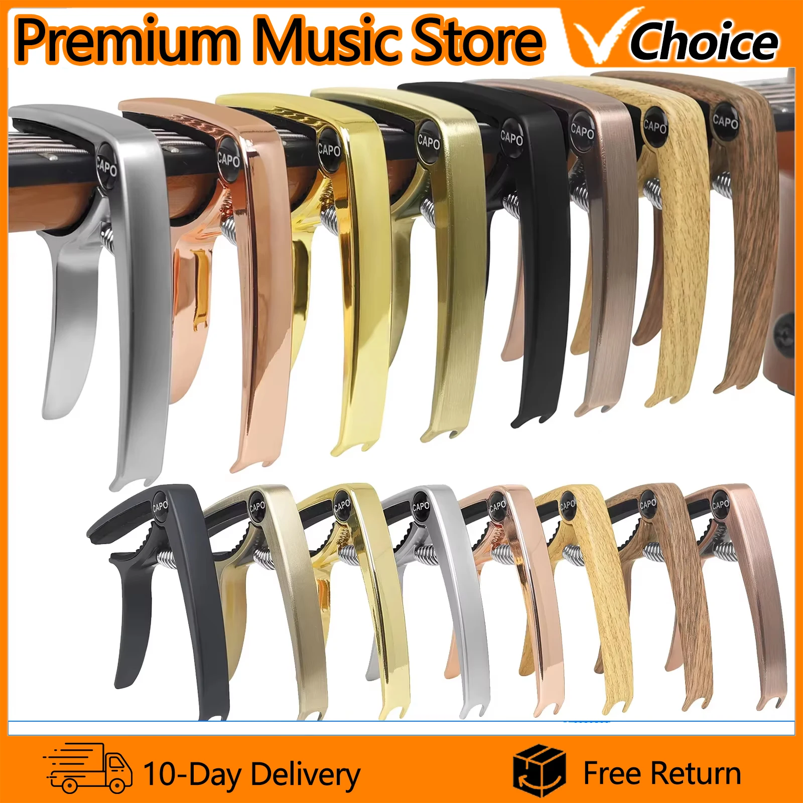 Guitar Tuner Clip - Guitar Capo Modulation Clip Professional Aluminum