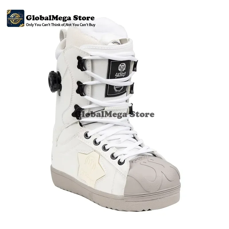 LILKINGS Wishing Star Snowboard Boots Side Buckle Lacing Quick Entry Thermo Liner Women Men 36-45