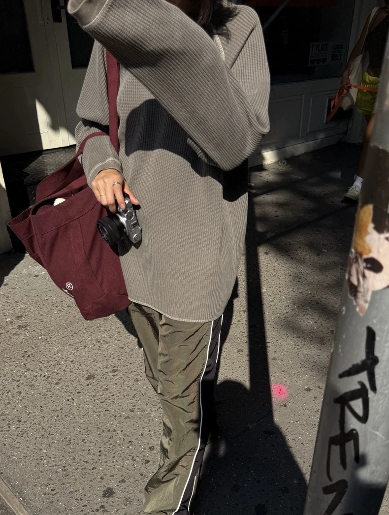 เสื้อสเวตเตอร์ลายหินอ่อนทรงหลวมสบายๆ สไตล์ลำลองสำหรับผู้หญิง รุ่นใหม่ประจำฤดูใบไม้ร่วงและฤดูหนาว แขนยาว คอกลม เหมาะสำหรับใส่ไปทำงาน