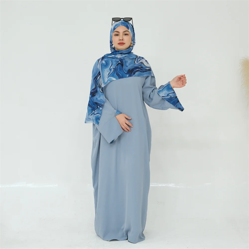 이드 라마단 겸손한 Abaya Kaftan 두바이 이슬람 무슬림 드레스 Abayas Caftan Marocain 카타르 오만 터키 여성용 의류 가운 Femme