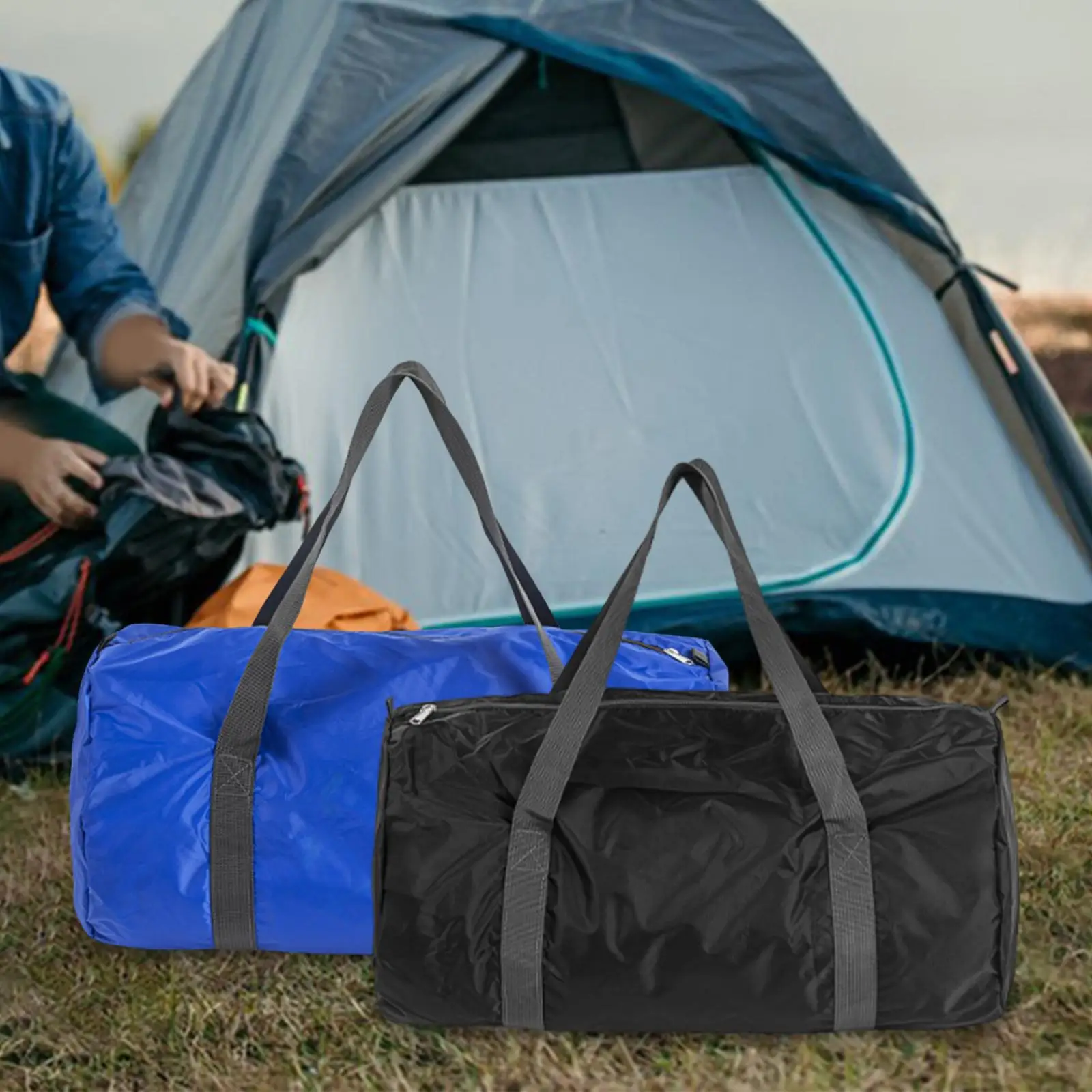 

Luxury Style Foldable Gym Bag Waterproof Nylon Duffel for Fitness Sports Yoga Travel Overnight