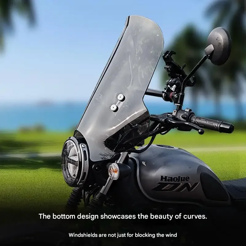 【Premium quality】FOR Haojue DN150 Motorcycle Windscreen Premium Thick PC HD Clear View for Enhanced Riding Safety And Warmth